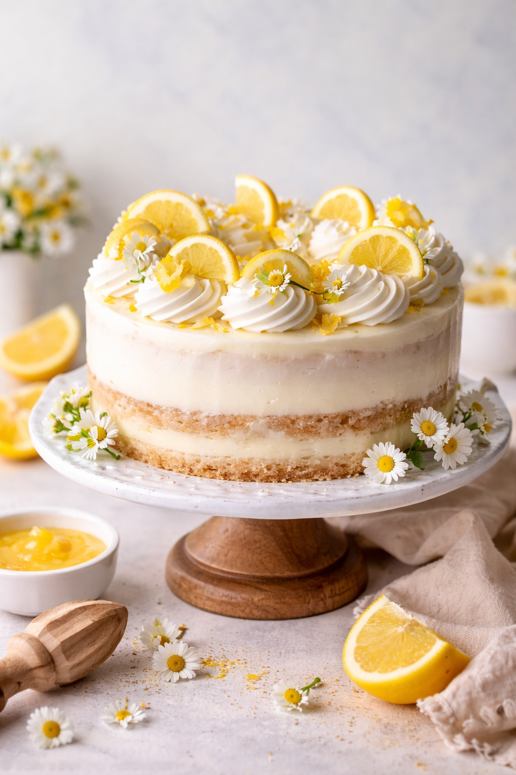 Easy homemade lemon layer cake